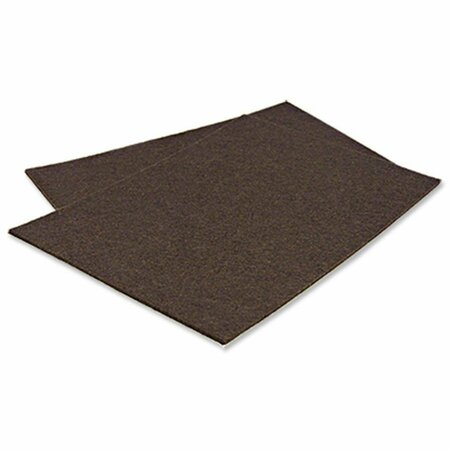 CONVENIENCE CONCEPTS 4.25 in. x 6 in. TruGuard Cut Out Sheets Self Adhesive Felt Pads, Brown, 2PK HI3241882